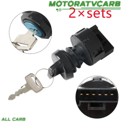 Interruptor de llave de encendido 2x ALL-CARB para vehículo todo terreno Polaris ACE 150 500 570 900 2016-2018 Foto 1 de 4