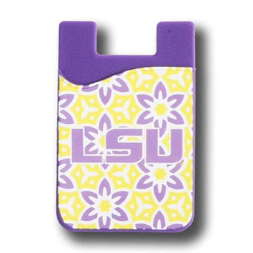 LSU Tigers Patterned Cell Phone Wallet by Desden - Image 1 of 1