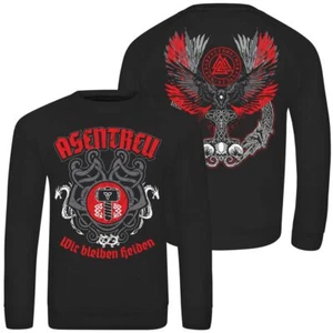 Herren Pullover Asentreu Walhalla Odin Thors Hammer Rune Wikinger motive sprüche - Bild 1 von 4