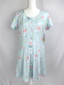 Disney Store Damen Medium Prinzessin Ariel kleine Meerjungfrau blau Kleid kurzärmelig - Bild 1 von 7