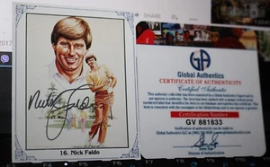 Nick Faldo Autographed Golf Sports Card & COA 3 Times Masters Champion - Picture 1 of 2