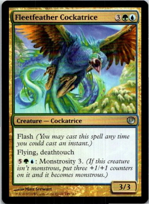 Fleetfeather Cockatrice Magic_the_gathering Journey Into Nyx Lightly played - Image 1 of 1