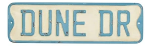 Dune Drive blau und weiß Metall Straßenschild Wandtafel 19,5 Zoll - Bild 1 von 2