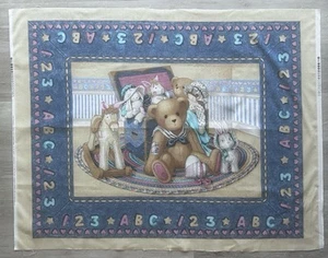 "Cherished Teddies" 1999 Daisy Kingdom ~ My Favorite Friends Quilt Top Panel - Picture 1 of 4