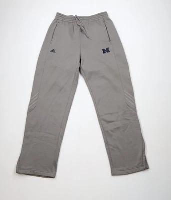 Pantalones de pierna ancha de fútbol americano de colección Y2K Adidas para hombre emitidos por el equipo L de la Universidad de Michigan Foto 1 de 4