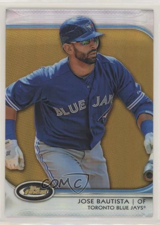 2012 Topps Finest Gold Refractor /50 Jose Bautista #60 - Image 1 of 2