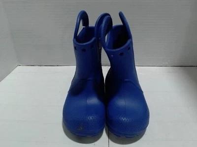 UsedAsis - Botas de lluvia Crocs Kids Handle It, azul cerúleo, 9 niños pequeños Foto 1 de 4