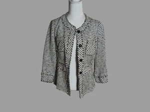 Lafayette 148 blauer Tweed Profi Blazer Gr. 6 ziemlich luxuriös altes Geld  - Bild 1 von 9