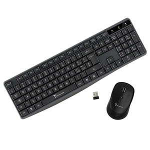 KIT TASTIERA + MOUSE WIRELESS TECHMADE TM-KM001 BLACK - Foto 1 di 2