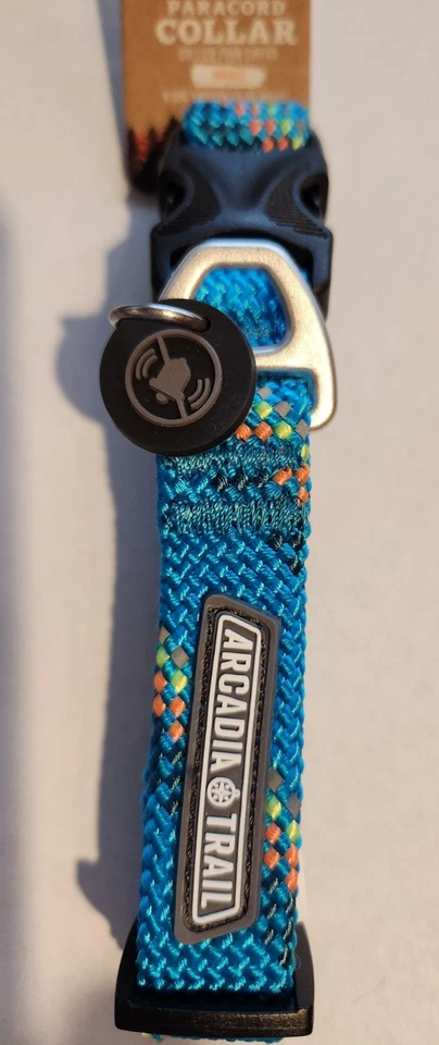 Collar para perro Arcadia Trail Rope Paracord PEQUEÑO-se adapta al cuello de 9,5 a 14 pulgadas-azul Foto 1 de 4
