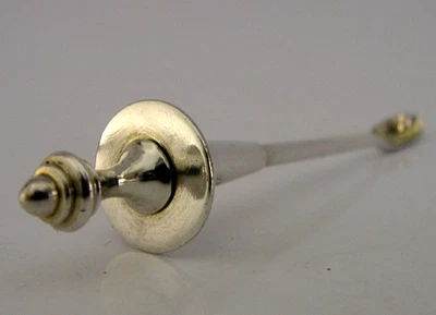 SUPERB ENGLISH VICTORIAN STERLING SILVER CAYENNE LAUDANUM SPOON 1871 ANTIQUE - Изображение 1 из 4