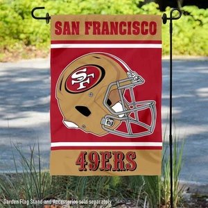 San Francisco 49ers Helmet Official Garden Yard Banner Flag - Picture 1 of 5