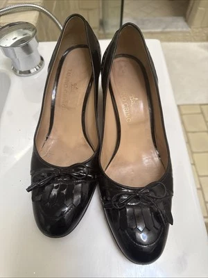 Bombas punta de ala tanino crisci charol negro 39M Foto 1 de 4