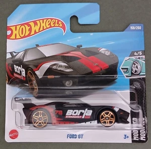 HOT WHEELS 2025 FORD GT, BLACK/RED, SHORT CARD. - Picture 1 of 1
