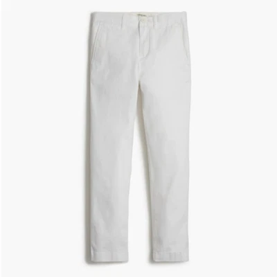 Pantalón Crewcuts by J.Crew Slim-Fit en Flex Chino Niños Talla 14 Blanco Algodón Elástico Foto 1 de 4
