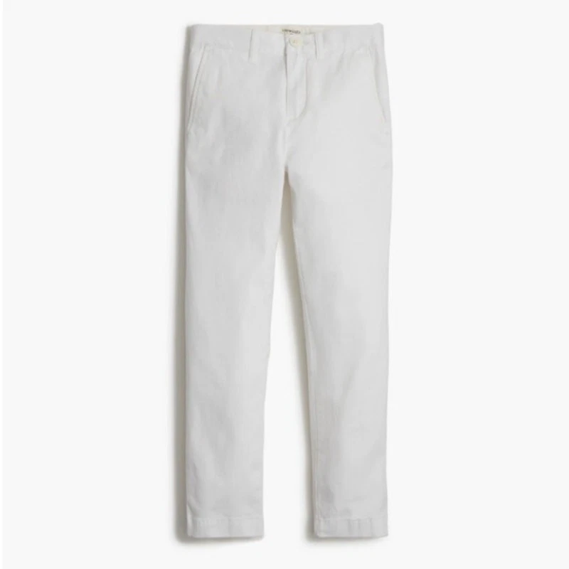 Pantalón Crewcuts by J.Crew Slim-Fit en Flex Chino Niños Talla 14 Blanco Algodón Elástico Foto 1 de 4