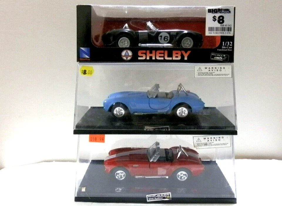 New-Ray 1/32 1966 Shelby Cobra 427 S/C Set Of 3 - Image 1 of 4