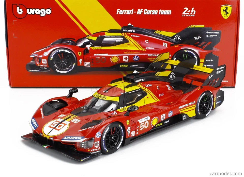 BBURAGO FERRARI 499P #50 24H LEMANS 2024 WINNER - 18-16303 SCALA 1:18 - Immagine 1 di 4