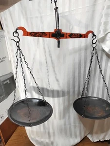 Early 1800's KARACHI Speciality STORE FARMERS MARKET Candy GRAIN NUT Scale - Picture 1 of 10