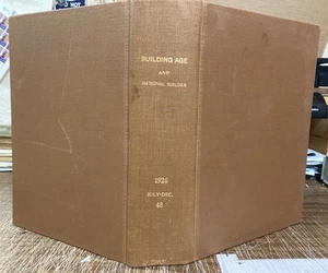 6 1926 BUILDING AGE & NATIONAL BUILDER ARCHITECTURAL TRADES & HISTORY MAGAZINES - Foto 1 di 24