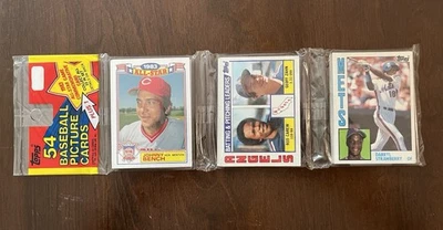 1984 年 Topps 棒球架包带 Darryl Strawberry 新秀卡上装 — 第 1/4 张图片