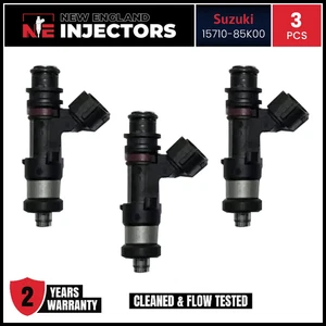 Set of 3 Suzuki 15710-85K00 Fuel Injectors Fits 11-19 DF 40Hp 50Hp 60Hp Outboard - Picture 1 of 4