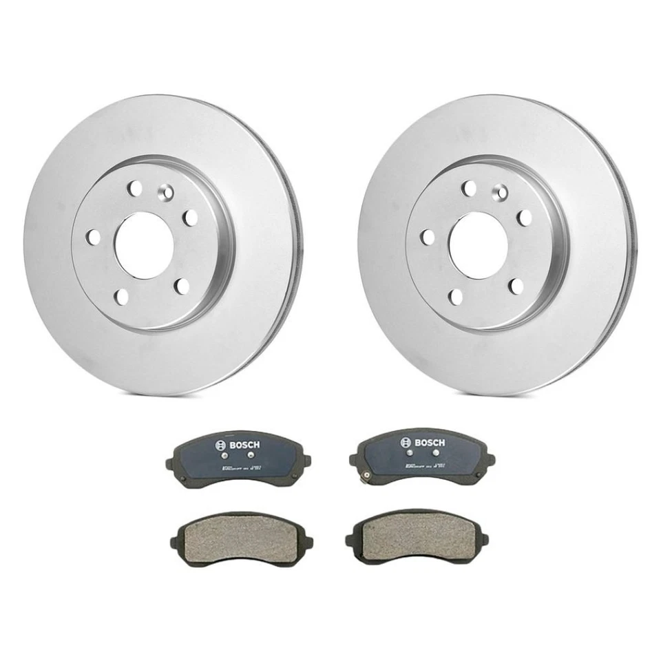 For Buick Rendezvous 02-07 QuietCast Premium Front Brake Kit w Organic Pads - Imagem 1 de 2
