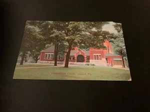 Girard, Pa. ~ Presbyterian Church - 1910 Stamped Antique Postcard - Picture 1 of 2