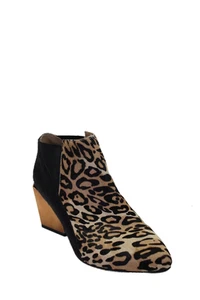 United Nude Women's Block Heels Leather Ankle Boots Animal Print Size 36 - Picture 1 of 5