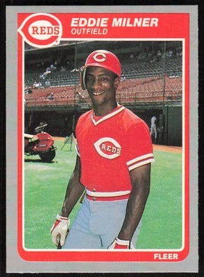 1985 Fleer #541 Eddie Milner   - FREE SHIPPING - Image 1 of 2