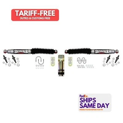 Skyjacker 9220, Kit Silver Steel Dual Steering Stabilizer Kit Performance Parts - Image 1 of 4