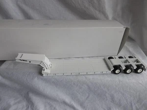 NIB Conrad #0012 White Talbert RGN Lowboy Trailer 1:50 Scale NEW Orig Box - Picture 1 of 8