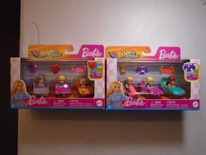 2024-25 HOT WHEELS RACER VERS, BARBIE SET (2 SETS OF 3 CARS) FREE SHIP - Bild 1 von 4