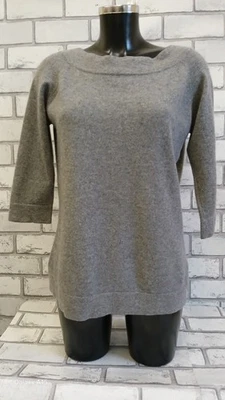 AUTOGRAPH Womens 100% Cashmere Dark Grey Round Neck 3/4 Sleeve UK 16 CG M25 - Image 1 of 4
