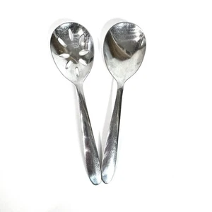 Imperial Stainless Steel Serving Spoons 2 Pc Set IMI45 China Pierced & Casserole - Picture 1 of 3