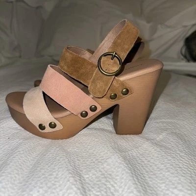 Sandalias chinas de gamuza de lavandería talla 6 Foto 1 de 4