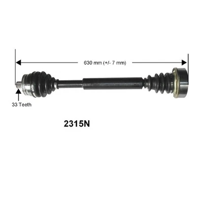 Conjunto de eixo Autopart International 1700-83568 CV para 97-00 A4 Passat - Imagem 1 de 4
