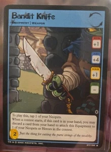CUCHILLO BANDIDO NEOPETS RARO #37 EL JUEGO DE HADAS MÁS OSCURO 37/150 COMO NUEVO DE COLECCIÓN - Imagen 1 de 3