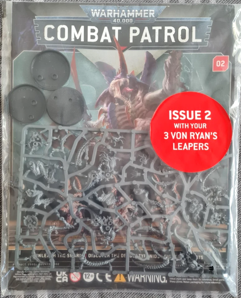 GAMES WORKSHOP Warhammer 40k Combat Patrol Magazine Issue 2 - 3 x Von Ryan's Leapers