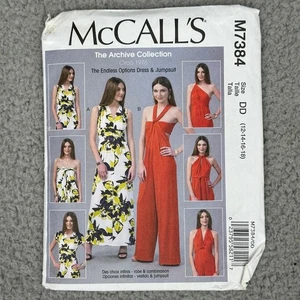 McCalls 7384 The Archive Collection Dress Jumpsuit Size 12-18 Sewing Pattern - Picture 1 of 8