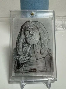 Topps Star Wars Silver Foil Sketchkarte - Bild 1 von 2