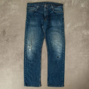 Levi's Vintage 514 Distressed Jeans W38 L32 Women's Blue Denim - Picture 1 of 6