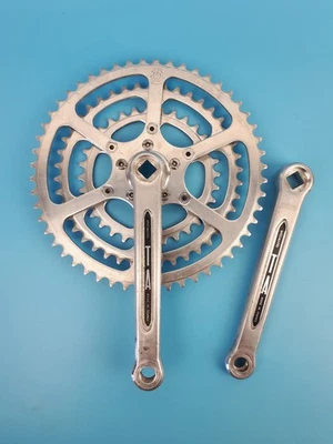 Pédalier triple Spécialité TA Dural Forgé Cégédur vélo vintage course France - Photo 1/4