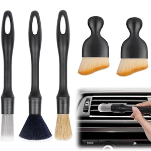5PCS Set di Spazzole per Dettagli Auto, Spazzola per Pulizia Auto per Interni ed Esterni - Foto 1 di 17
