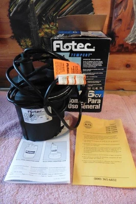 Bomba utilitaria sumergible Flotec FP0S1300X - 24,5 GPM 1/6 HP (3/4" o 1") Foto 1 de 4