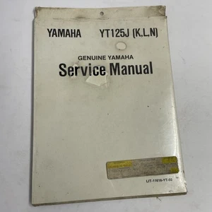 Yamaha Service Manual YT125J LIT-11616-YT-02 - Picture 1 of 2