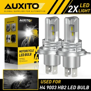 AUXITO LED Motorcycle H4 9003 HB2 Headlight Bulb Hi/Lo Beam 6000K High Power EAW - Picture 1 of 9