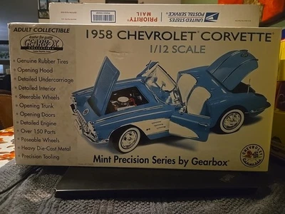 Gearbox 17951 1/12 1958 Chevrolet Corvette Blue Precision Series WP38 Sealed Box - Image 1 of 2