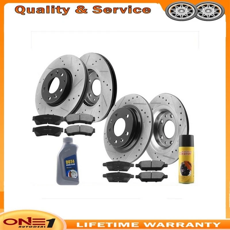 前后盘制动器转子和刹车片套件适用于林肯 ZEPHYR MKZ MAZDA 6 — 第 1/4 张图片