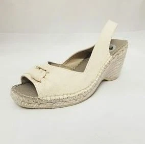 Vidorreta Mujer Darla Slingback Cuña (8.5, Blanco/Doblado)  Foto 1 de 1